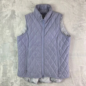 Outback Trading Company Puffer Vest Women's Small Light Purple Outdoor Full Zip